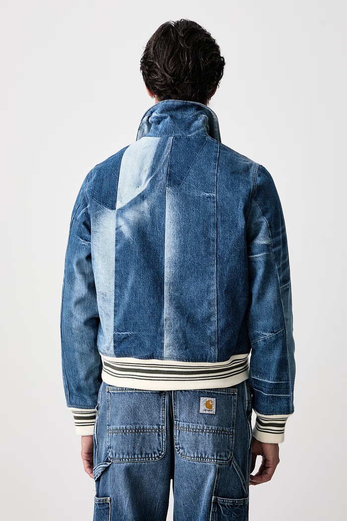 Odzież Kenzo Kurtka przejściowa jeansowa damska FG65DB3046B8 niebieski