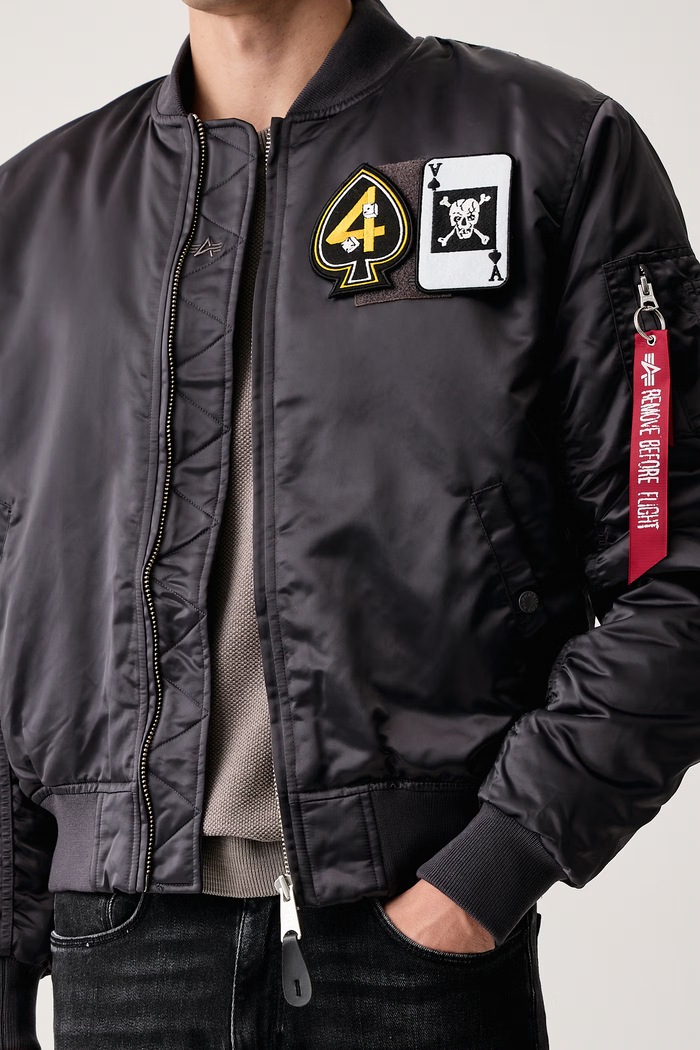 Bomberka męska MA-1 Black Devils Bomber Alpha Industries 268158 szary