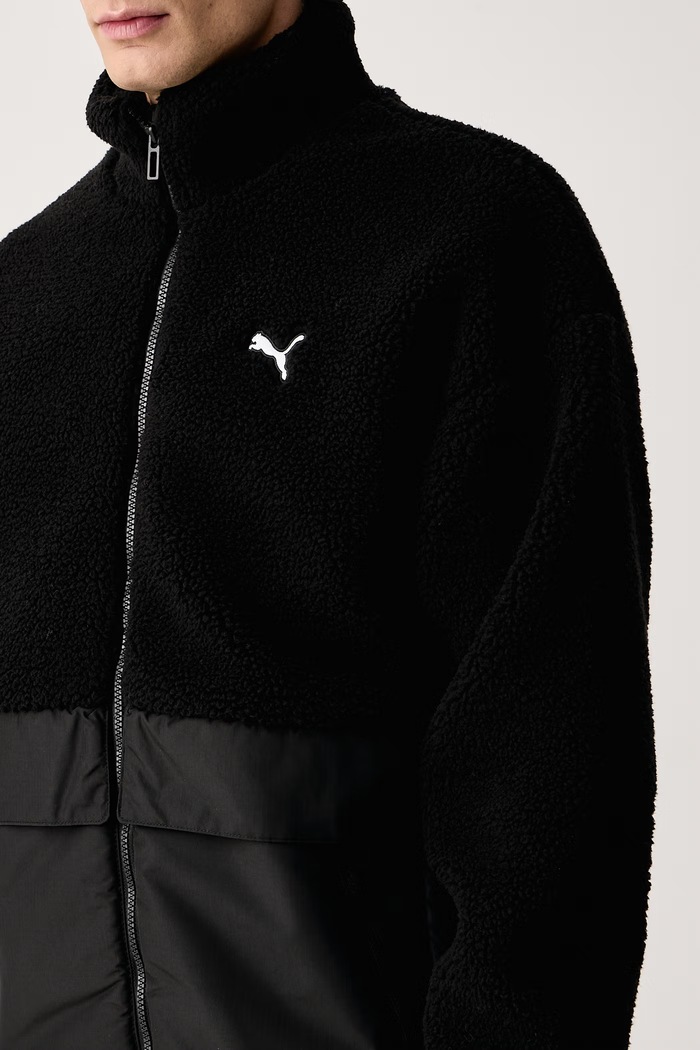 Krótka kurtka męska Sherpa Puma 694562 czarny