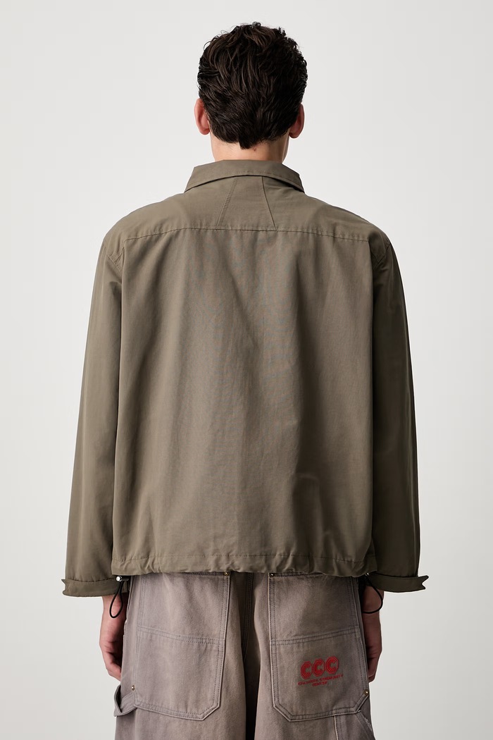 Odzież RHUDE krótka kurtka z bawełną męska RHPF26JA01501 zielony