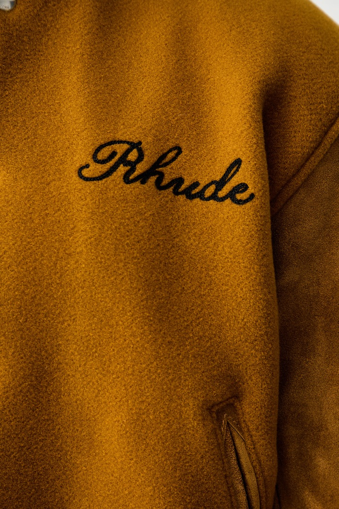 RHUDE bomberka wełniana męska RHPF26BB01217 żółty