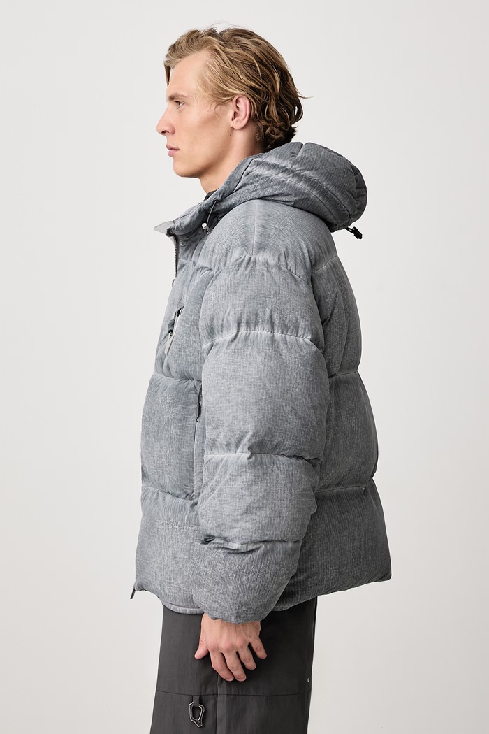Giacca piumino da uomo HELIOT EMIL AW26.M.02.093 grigio