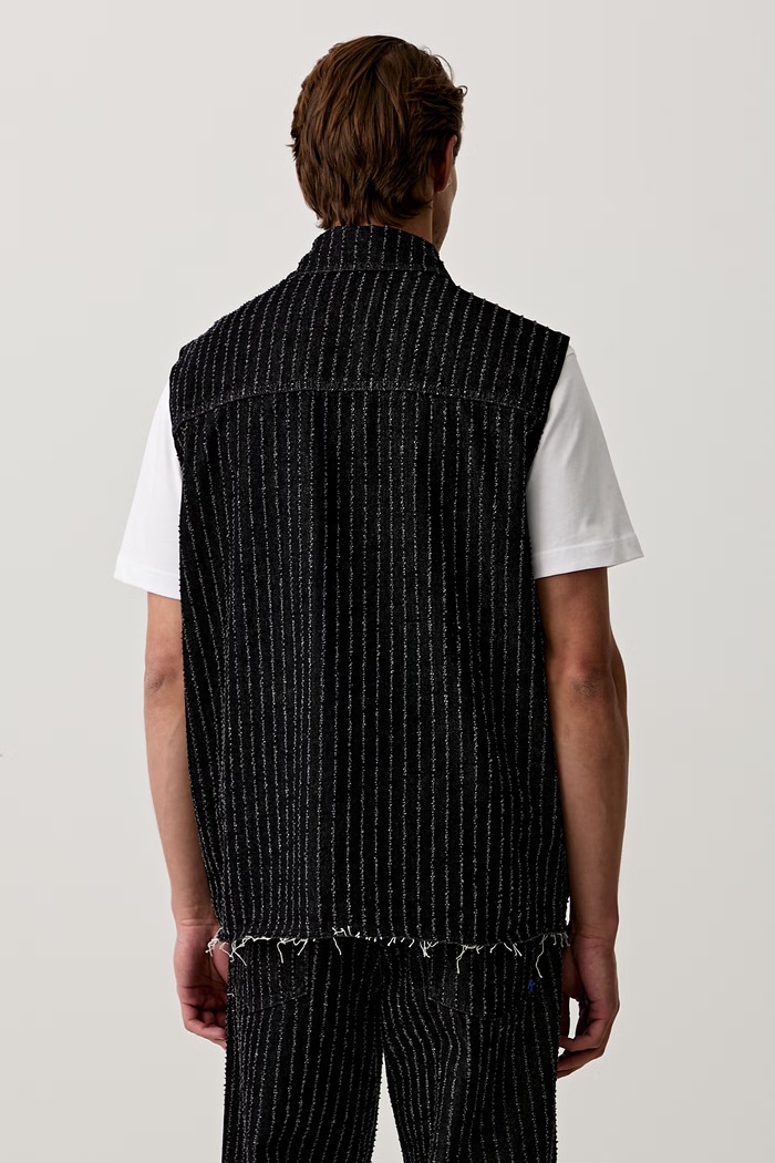 Odzież Karl Lagerfeld Jeans bezrękawnik męski jeansowy B3M14042 czarny