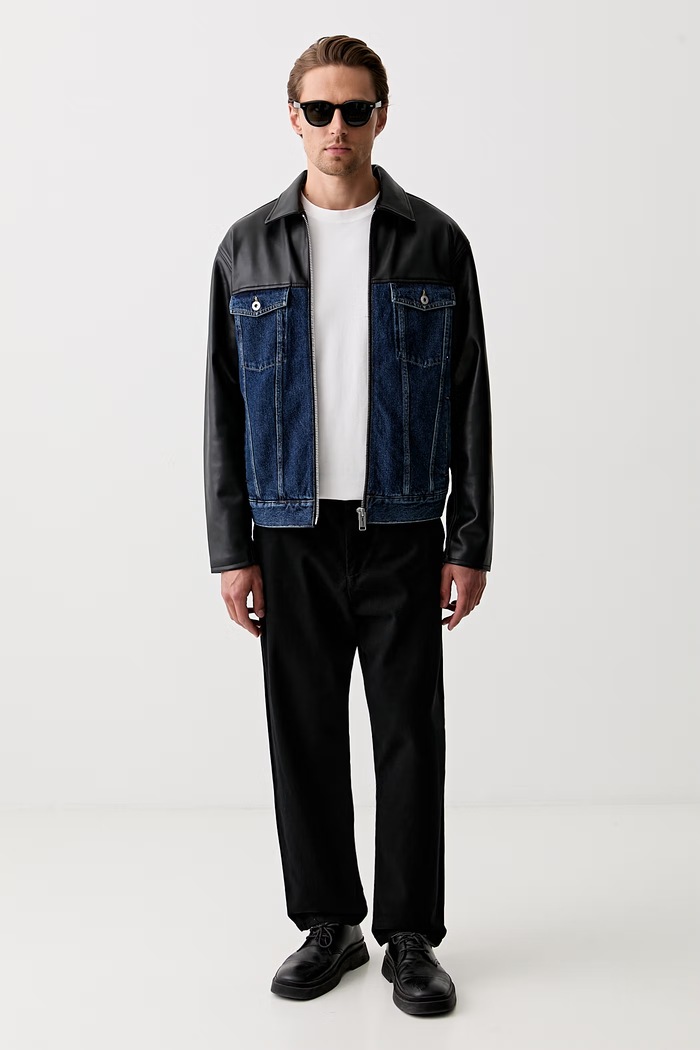 Karl Lagerfeld Jeans kurtka koszulowa męska B3M14024 czarny AW26