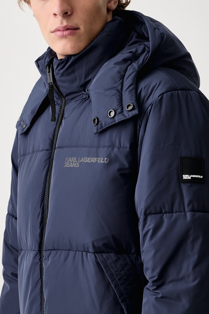 Geacă petrecută pentru bărbați Karl Lagerfeld Jeans B3M15011 bleumarin