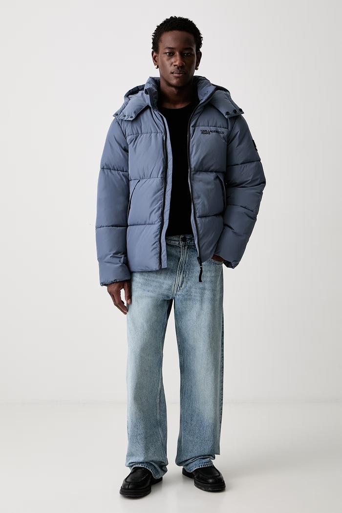 Karl Lagerfeld Jeans prošivena jakna za muškarce B3M15011 plava AW26