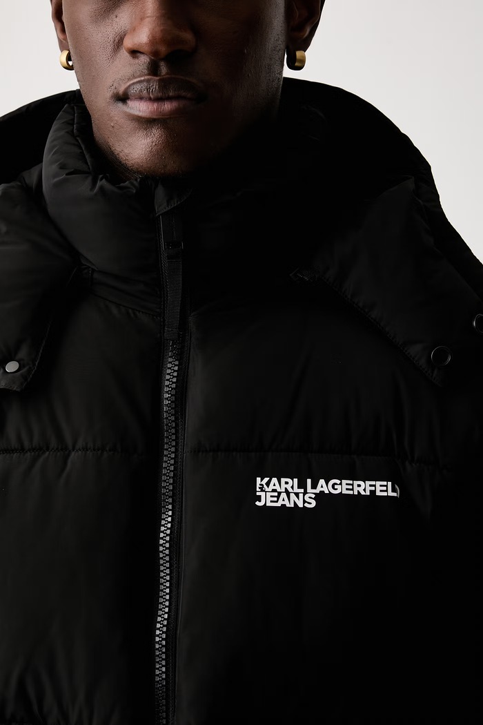 Karl Lagerfeld Jeans prošivena jakna za muškarce B3M15011 crna