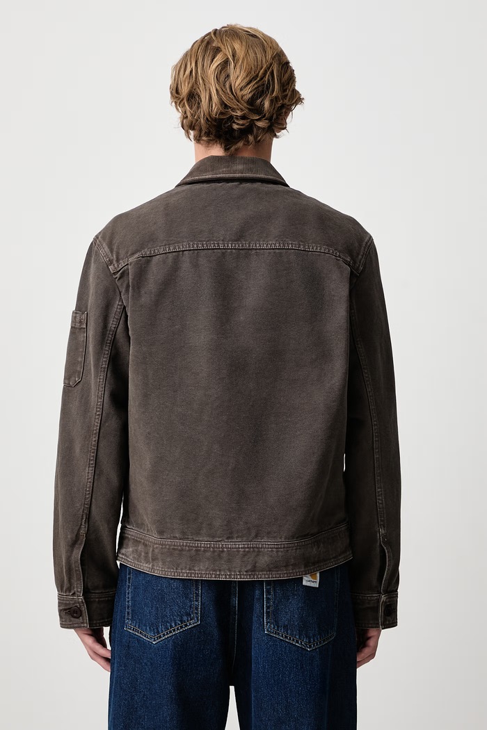Abbigliamento A.P.C. Alexis giacca corta in cotone da uomo COHTC.H32086 marrone