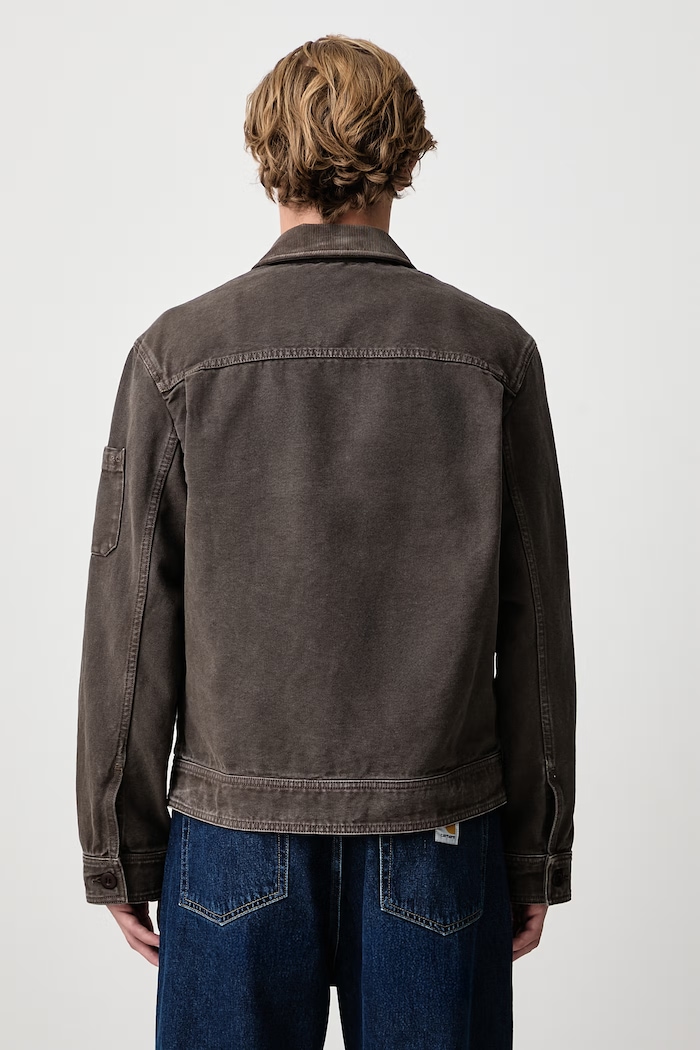 Abbigliamento A.P.C. Alexis giacca corta in cotone da uomo COHTC.H32086 marrone