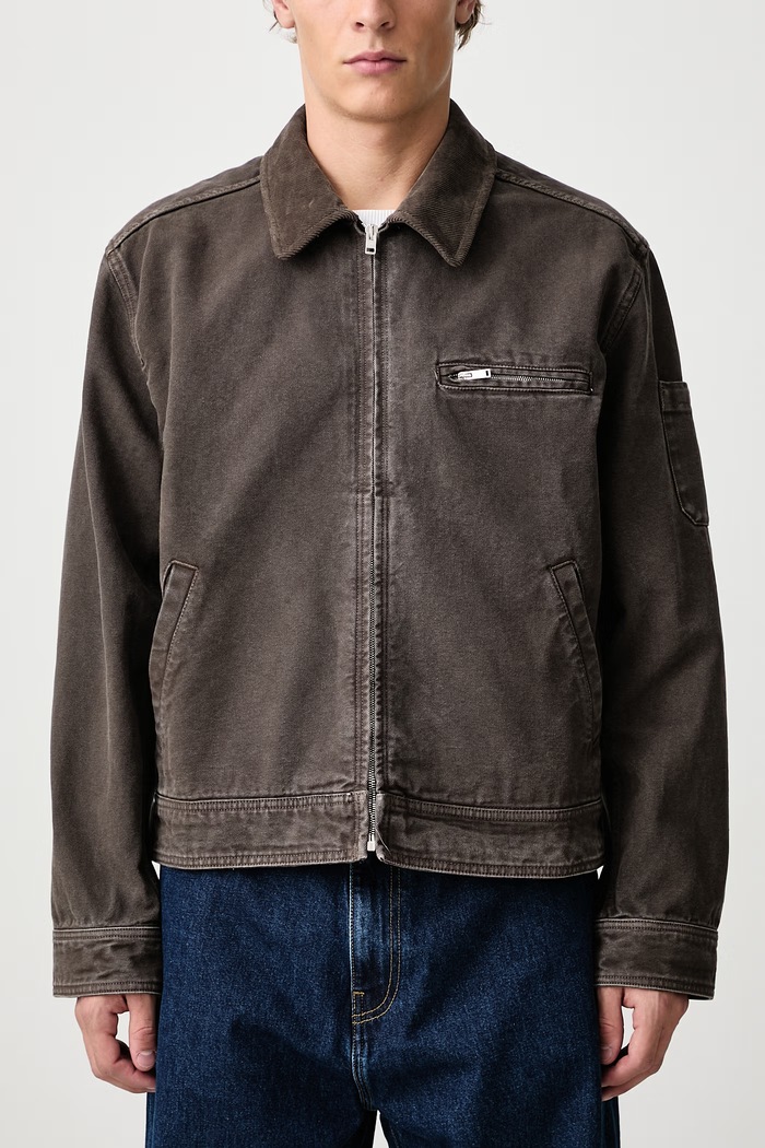Alexis giacca corta in cotone da uomo A.P.C. marrone COHTC.H32086