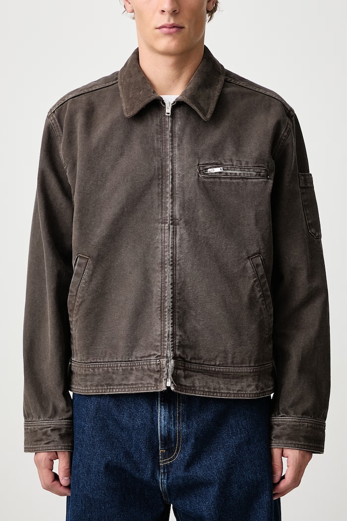 Alexis giacca corta in cotone da uomo A.P.C. marrone COHTC.H32086