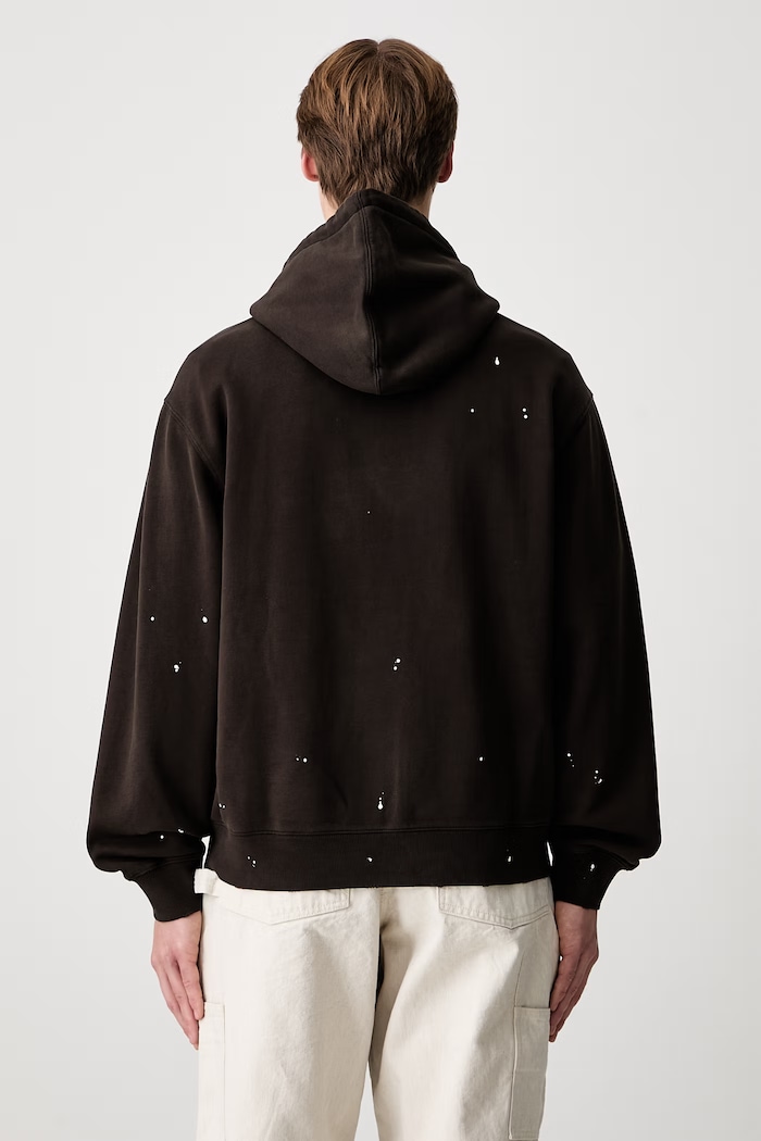 Odzież Carhartt WIP Hooded Painter bluza rozpinana z kapturem bawełniana męska I036913 brązowy