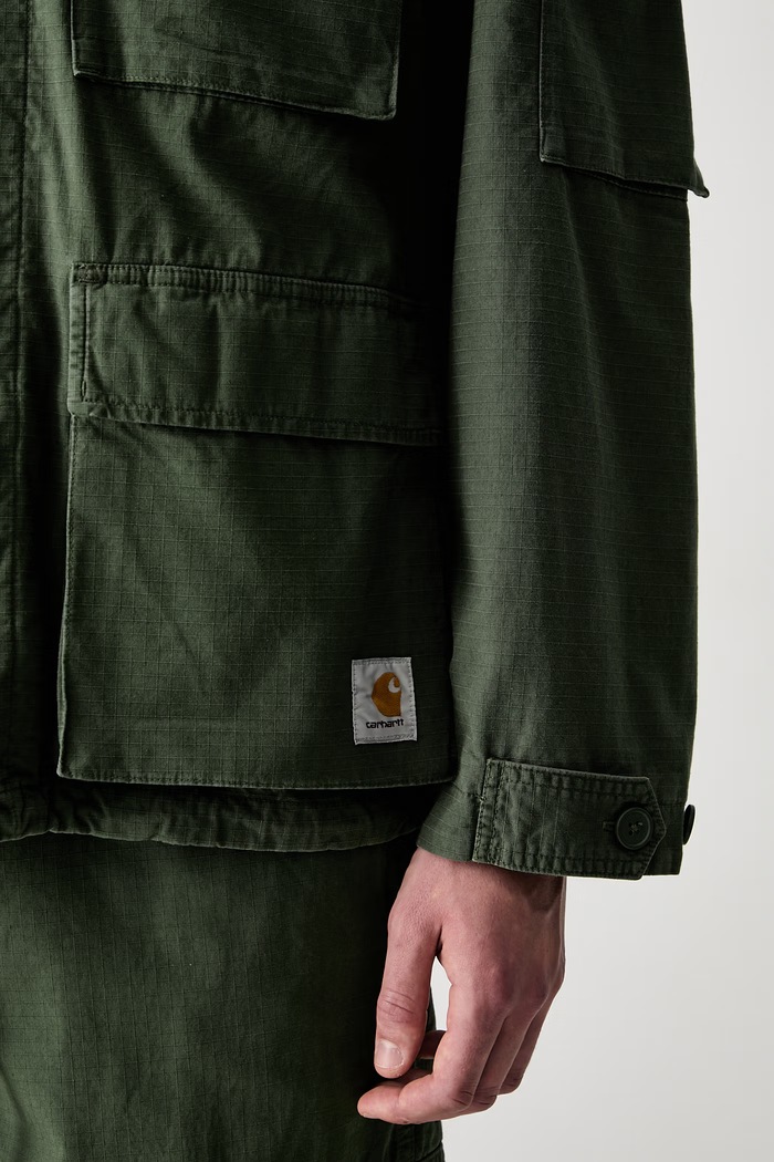 Carhartt WIP Manderson krótka kurtka bawełniana męska I036803 zielony