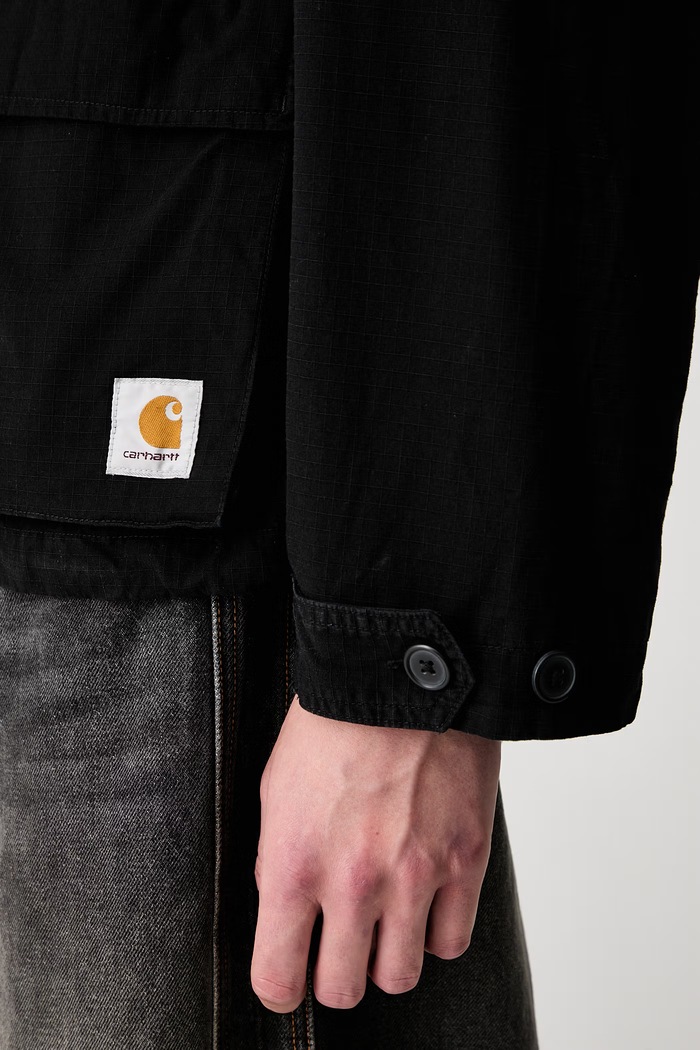 Carhartt WIP Manderson krótka kurtka bawełniana męska I036803 czarny