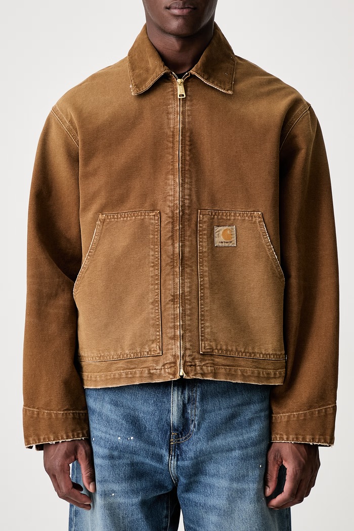 Carhartt WIP OG Arcan short jacket cotton Men's brown I036867