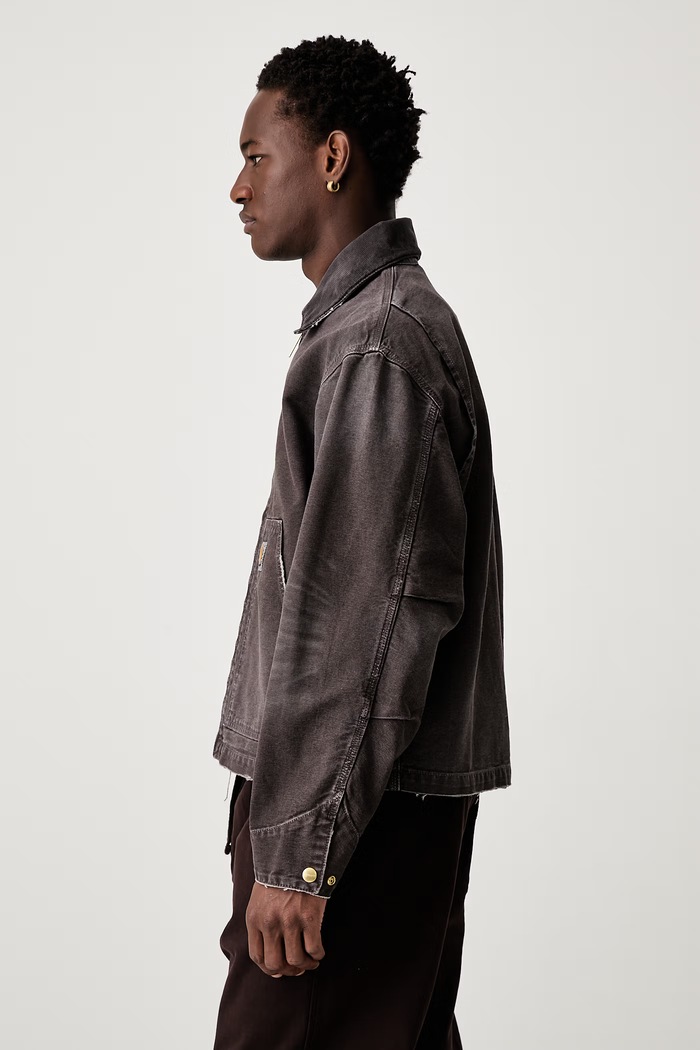 Carhartt WIP OG Arcan krótka kurtka bawełniana męska I036867 brązowy AW26