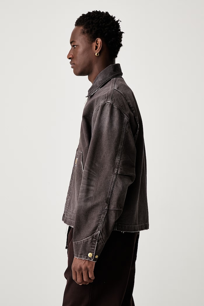 Carhartt WIP OG Arcan krótka kurtka bawełniana męska I036867 brązowy AW26