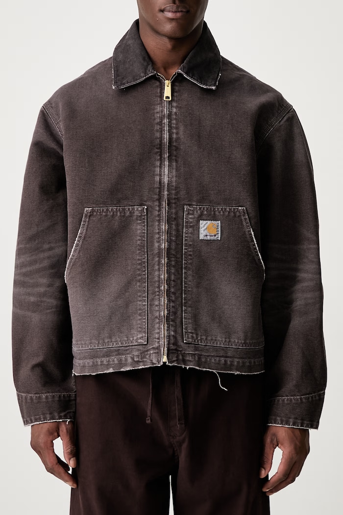 Carhartt WIP OG Arcan krótka kurtka bawełniana męska I036867 brązowy