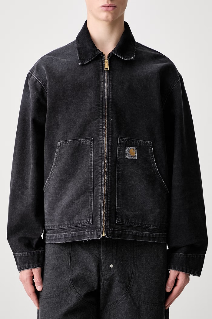 Carhartt WIP OG Arcan giacca corta in cotone da uomo nero I036867