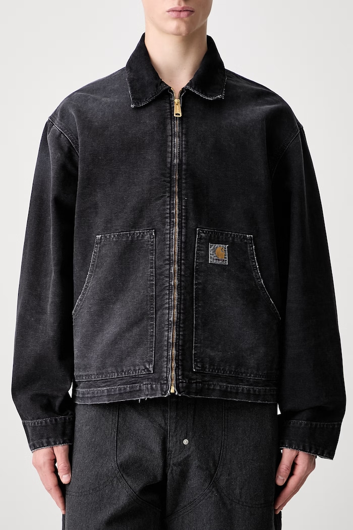 Carhartt WIP OG Arcan giacca corta in cotone da uomo nero I036867