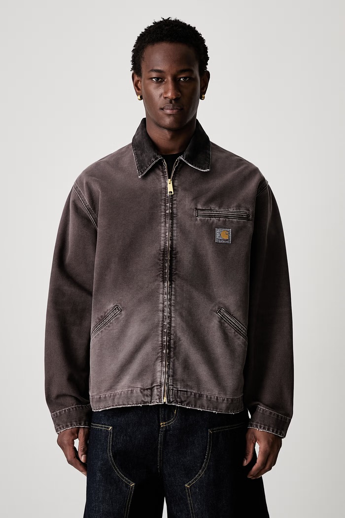 Carhartt WIP OG Detroit transitional jacket cotton Men's brown I035280