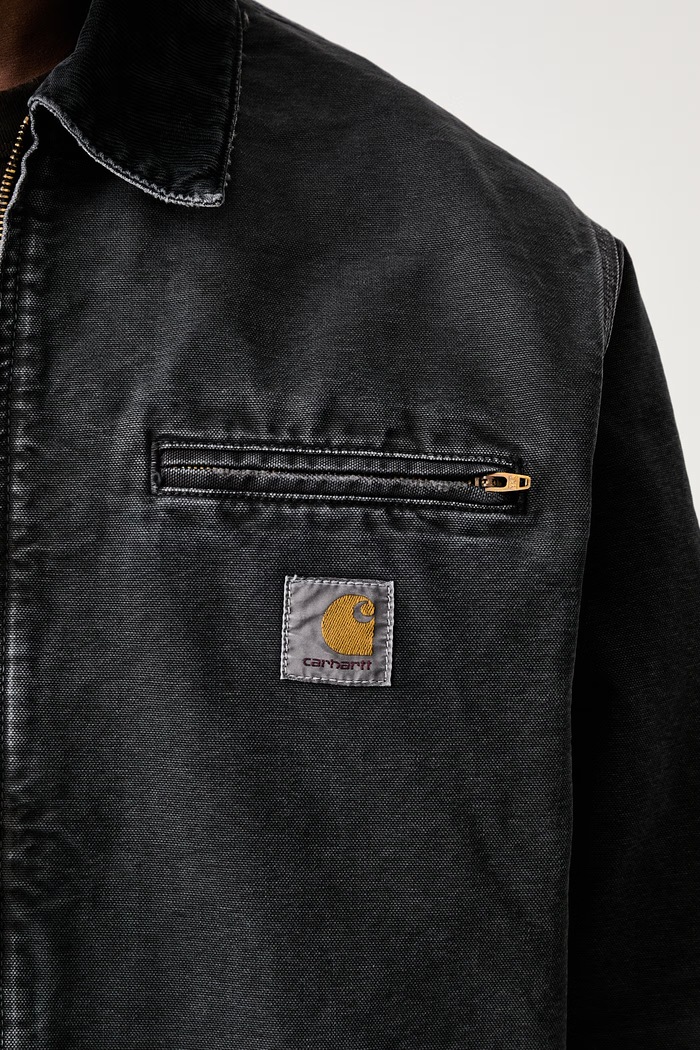 Carhartt WIP OG Detroit kurtka przejściowa bawełniana męska I035280 czarny