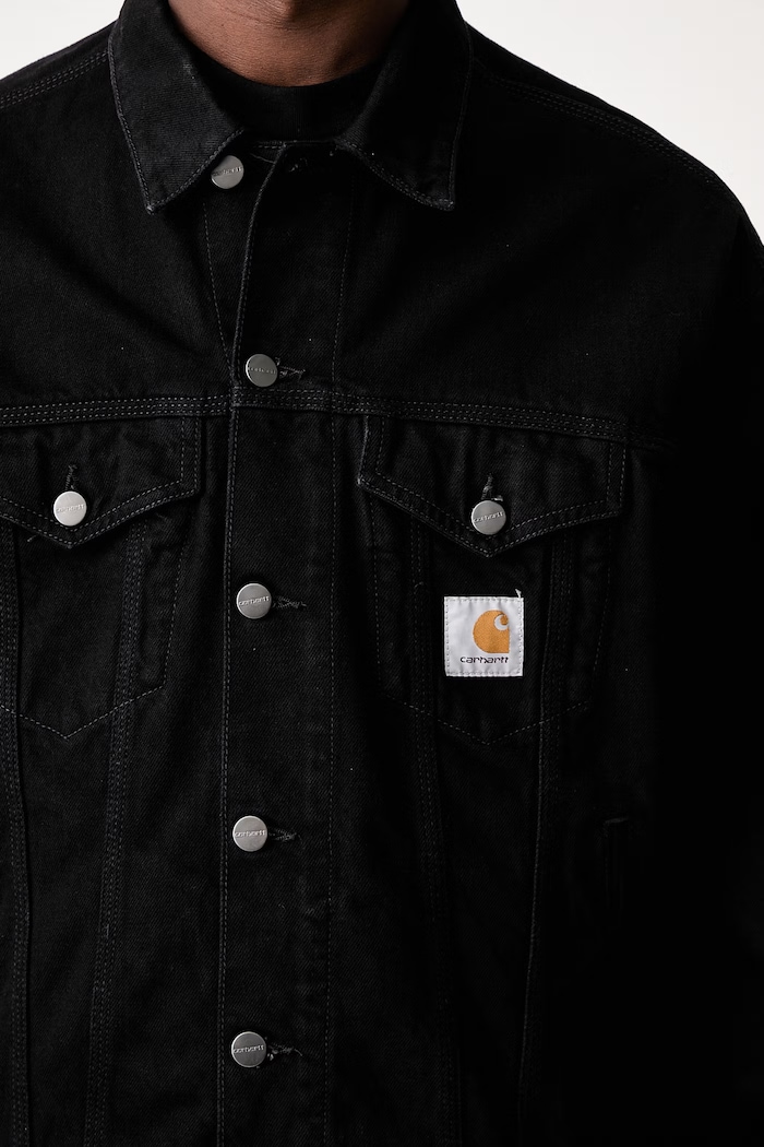 Carhartt WIP Helston krátká bunda džínová pánská I033352 černá