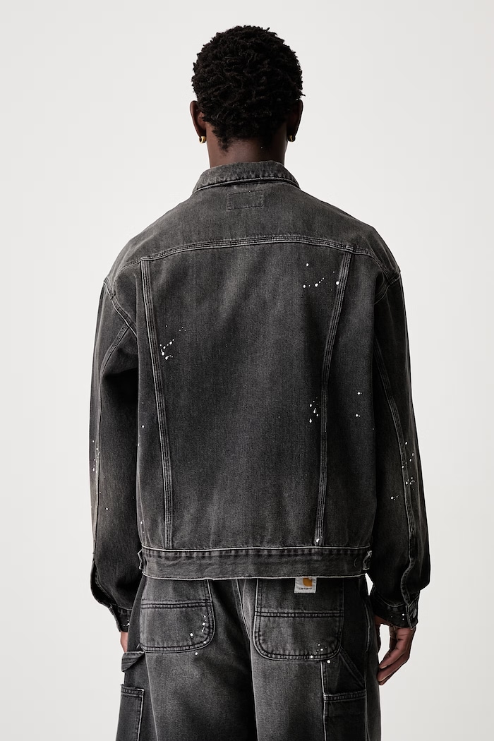 Clothing Carhartt WIP Helston short jacket denim Men's I033352 black