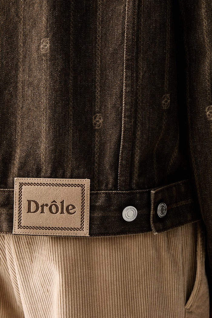 Drôle de Monsieur kurtka jeansowa męska Monogram L.JT182.CO315