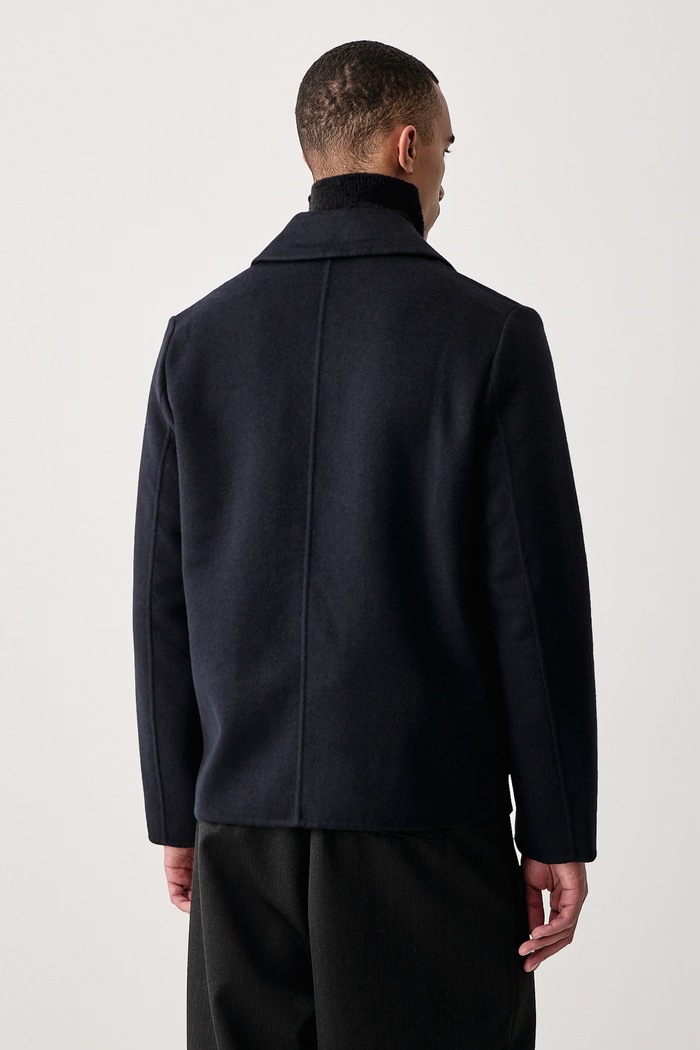 Odzież PS Paul Smith Kurtka męska z wełną M2R.A218.W22809 granatowy