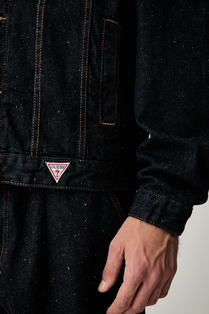Guess Jeans džínová bunda pánská džínová M6YN38.D1314 námořnická modř