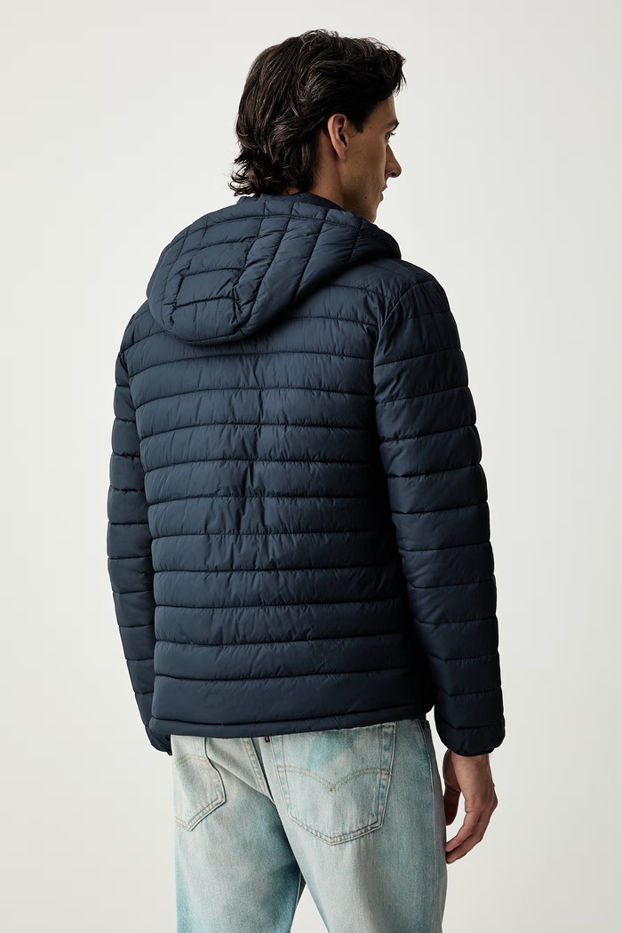 Oblečení Guess Jeans přechodová bunda pánská M6YL06.W2646 námořnická modř