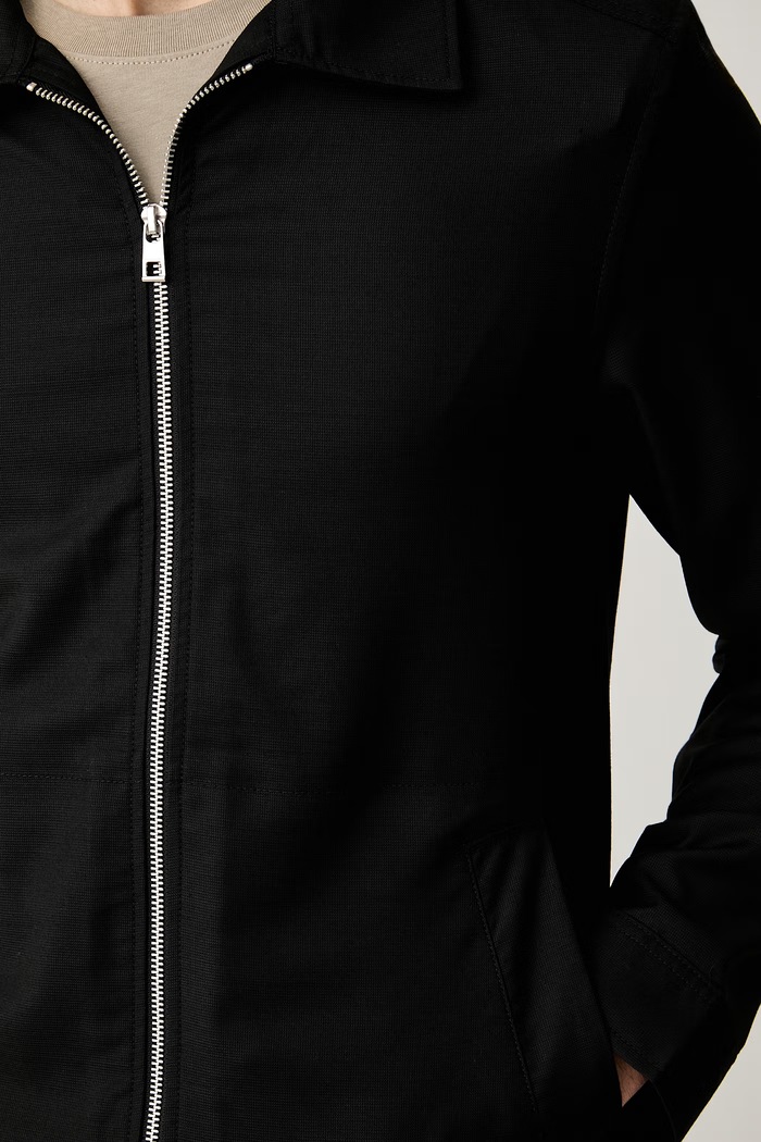Michael Kors kurtka męska z dodatkiem wełny CT64086L6C czarny