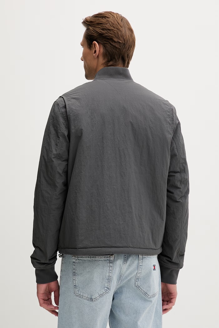Îmbrăcăminte Tommy Jeans geacă bomber pentru bărbați DM0DM22845 gri