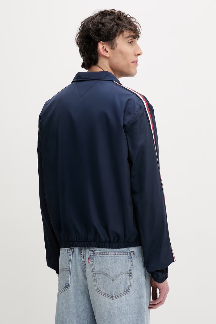 Ρούχα Tommy Jeans κοντό μπουφάν Ανδρικό DM0DM23218 σκούρο μπλε