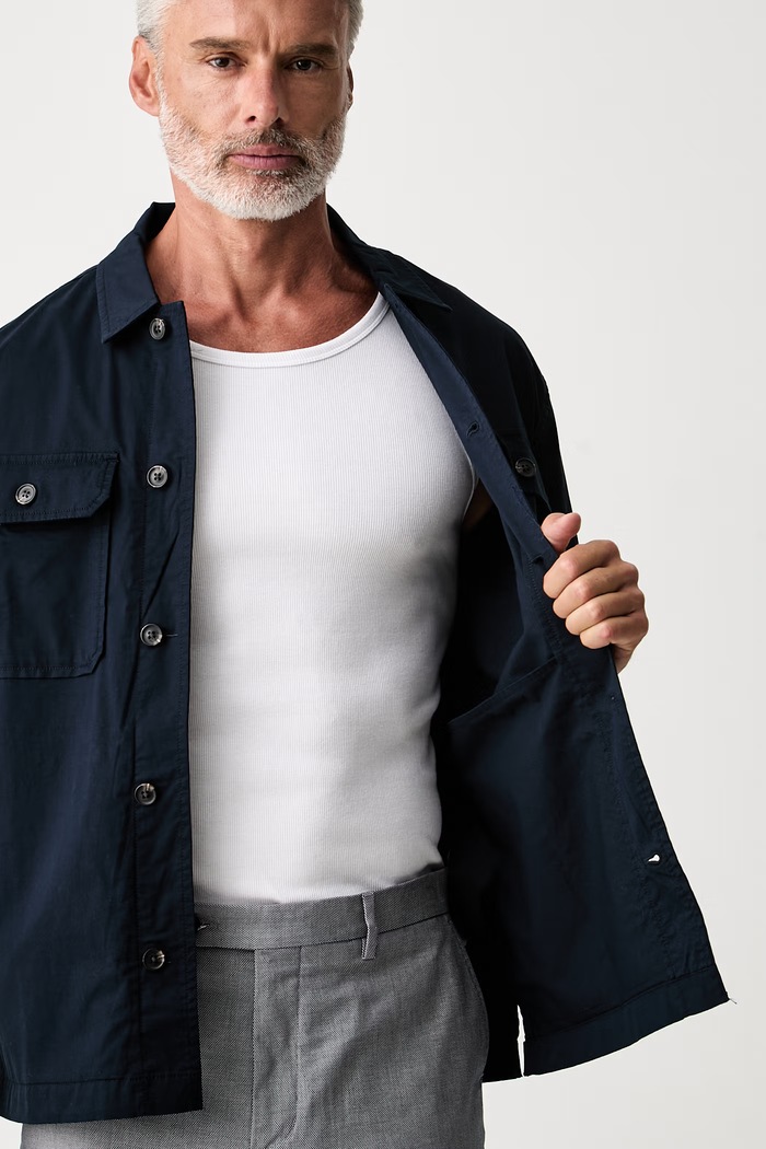 Tommy Hilfiger kurtka koszulowa męska bawełniana MW0MW43471