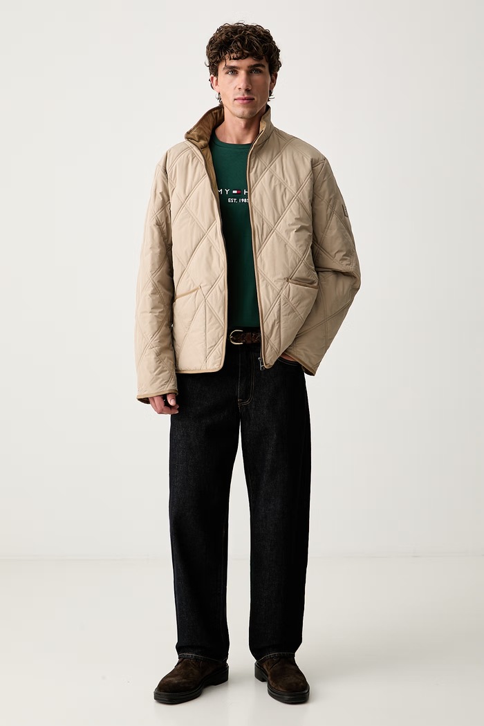Tommy Hilfiger prechodná bunda pánska MW0MW43466 béžová AW26