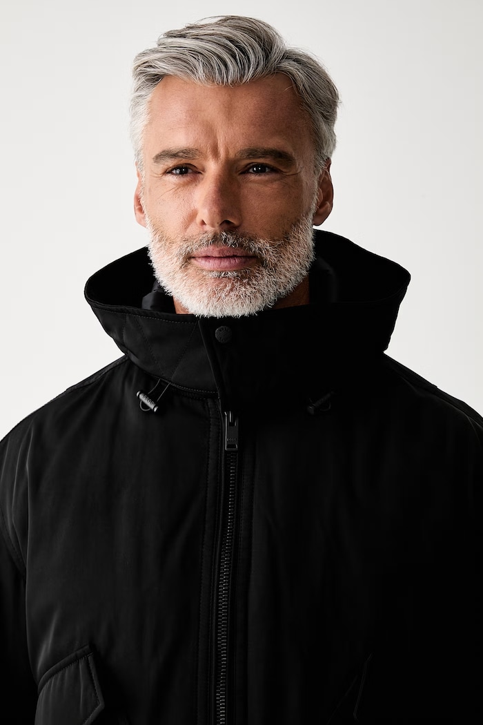 BOSS Orange bomber jakna Onorve črna 50560985