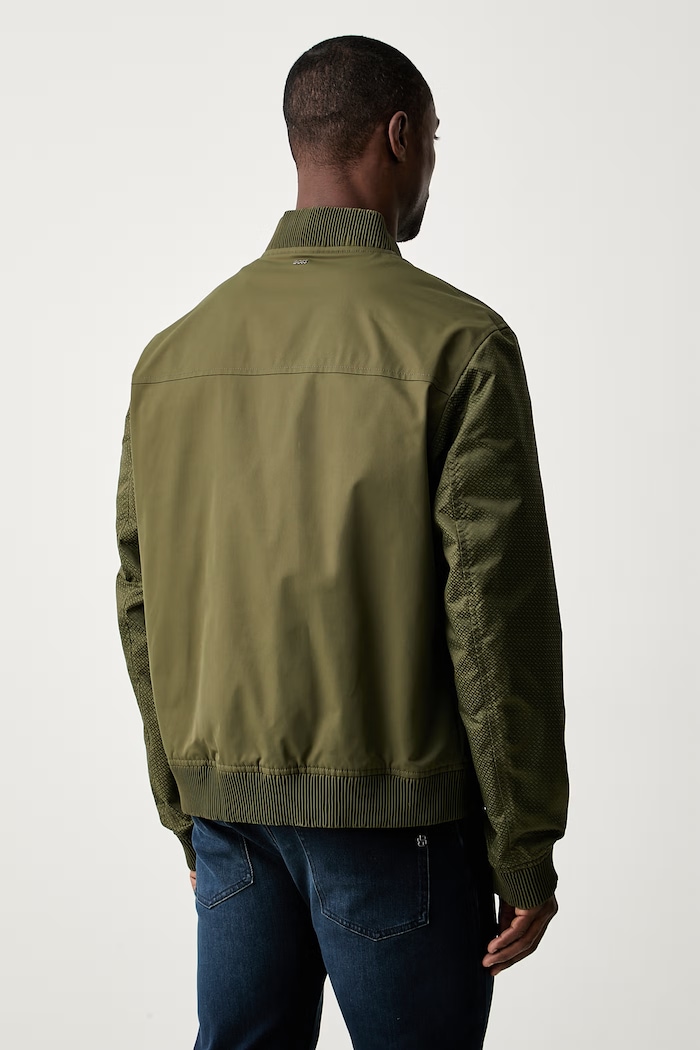 Oblačila BOSS bomber jakna moška H-Covor 50564412 zelena