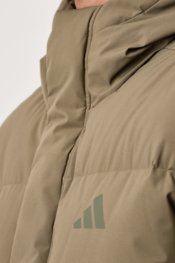 Prošívaná bunda pánská adidas zelená KY3236