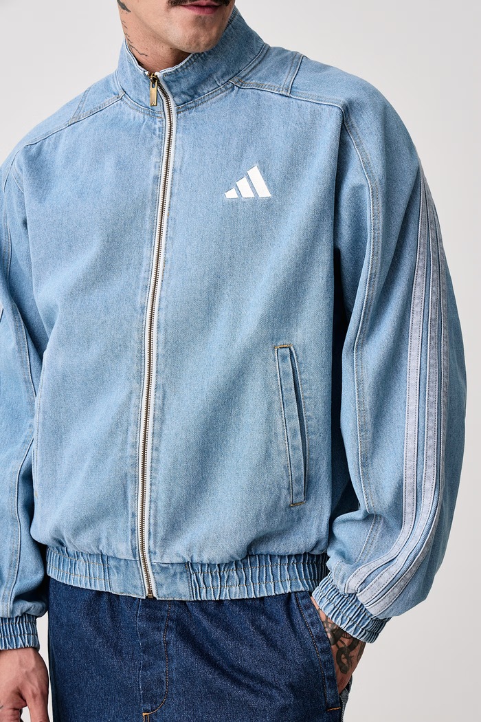 Kurtka jeansowa męska jeansowa Denim Pack adidas KV8347 niebieski