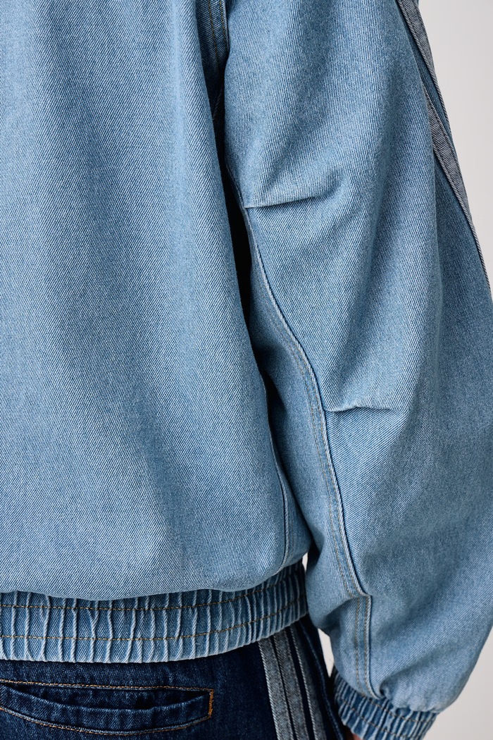 Kurtka jeansowa męska jeansowa Denim Pack adidas niebieski KV8347