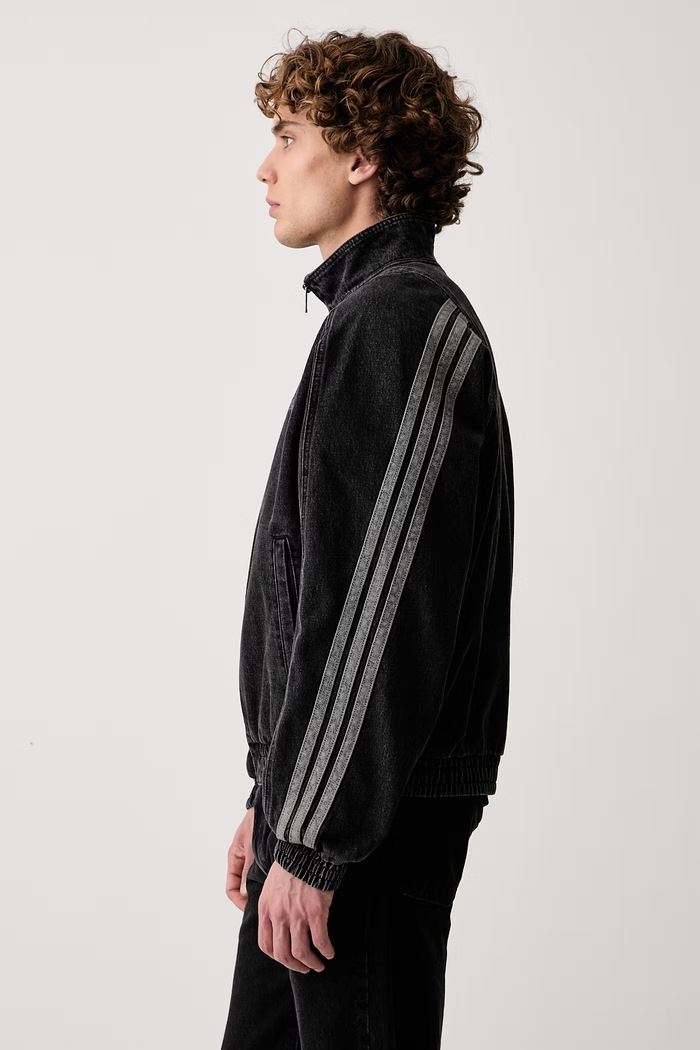 adidas kurtka przejściowa męska jeansowa Denim Pack czarny KV8344