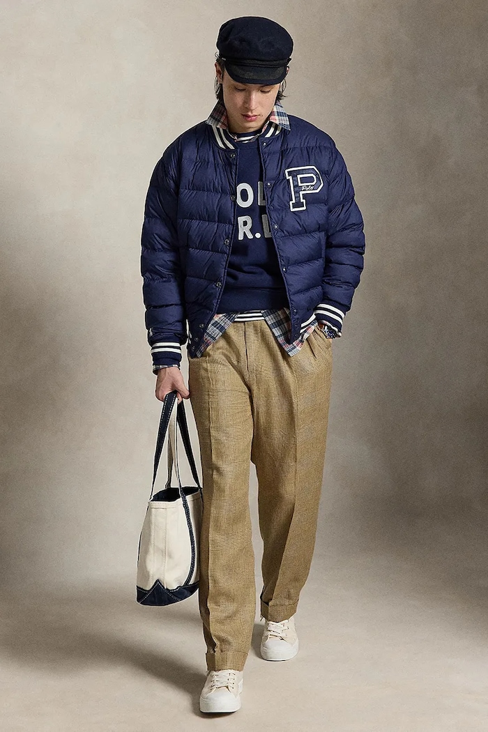 Odzież Polo Ralph Lauren kurtka puchowa męska 710B17649 granatowy