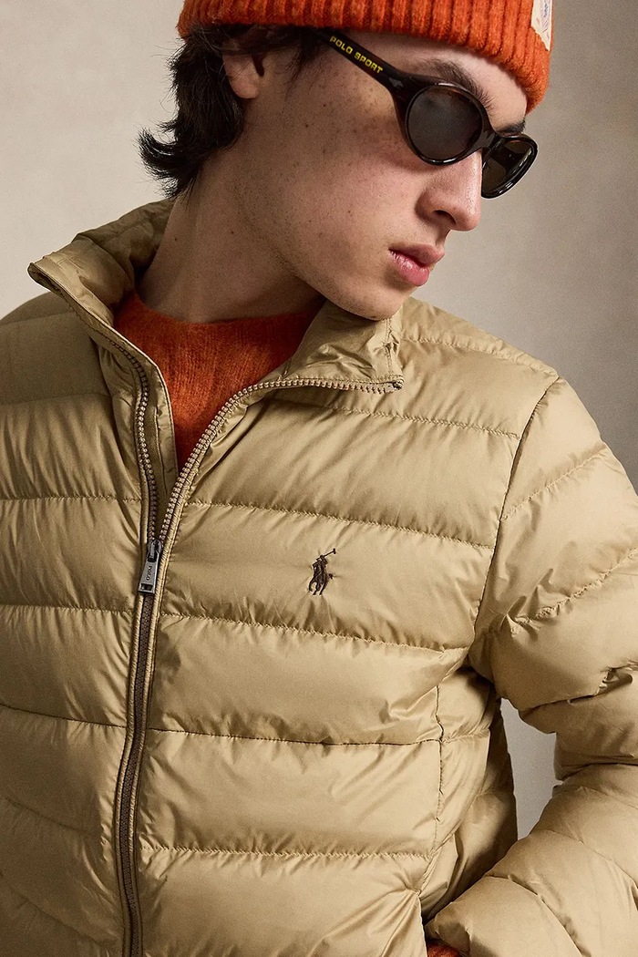 Polo Ralph Lauren kurtka pikowana męska beżowy 710B20424