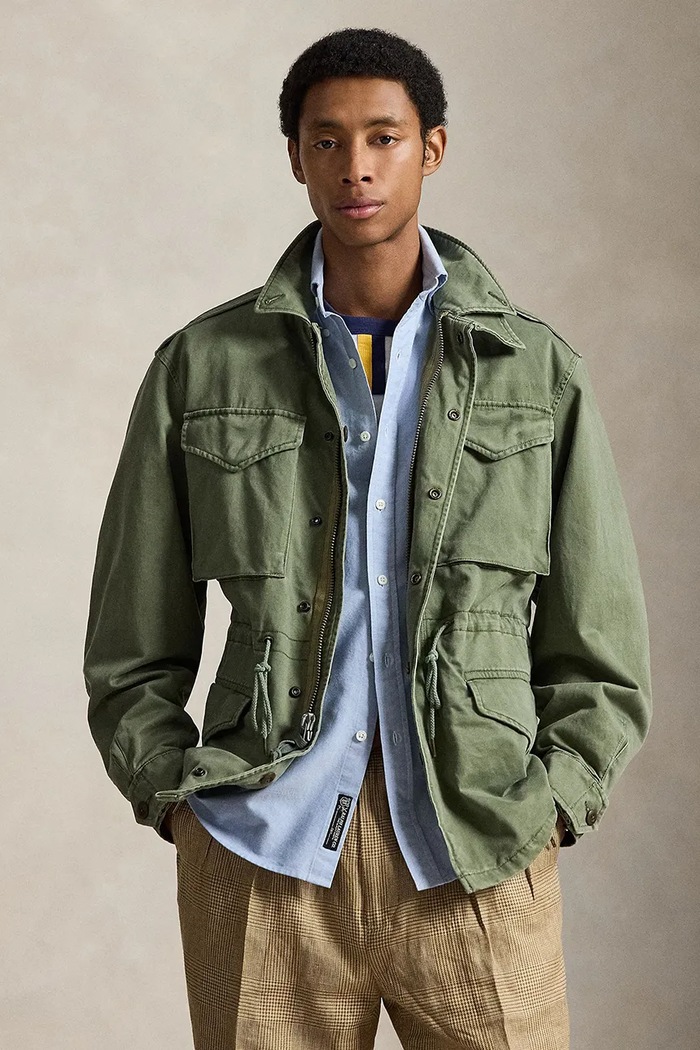 Polo Ralph Lauren parka męska bawełniana zielony 710B17647