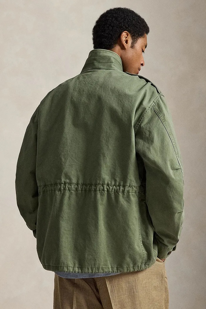 Polo Ralph Lauren parka męska bawełniana 710B17647 zielony AW26