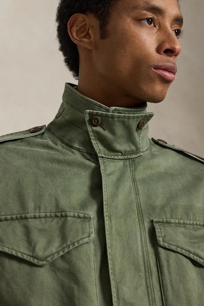 Polo Ralph Lauren parka męska bawełniana zielony 710B17647