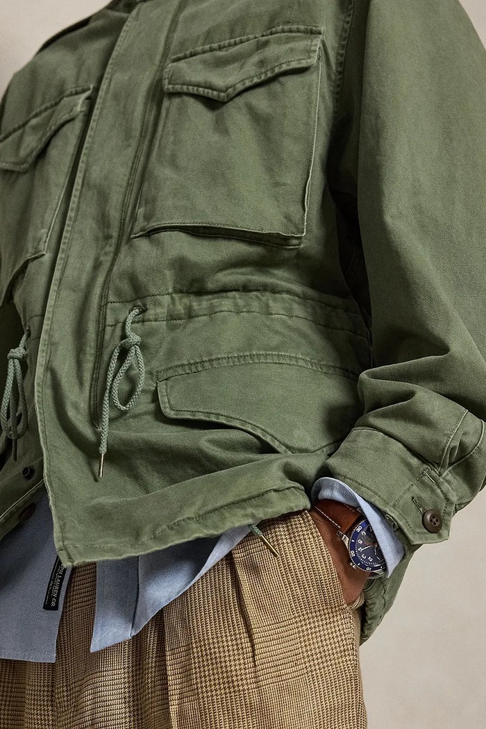 Polo Ralph Lauren parka męska bawełniana 710B17647 zielony