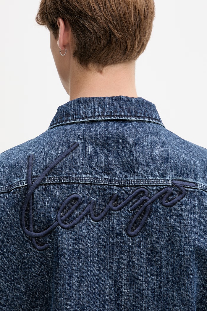 Kenzo geacă de blugi pentru bărbați FG65DB1076U3